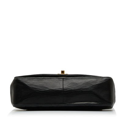 Black Chanel Medium Lambskin Diana Flap Crossbody Bag