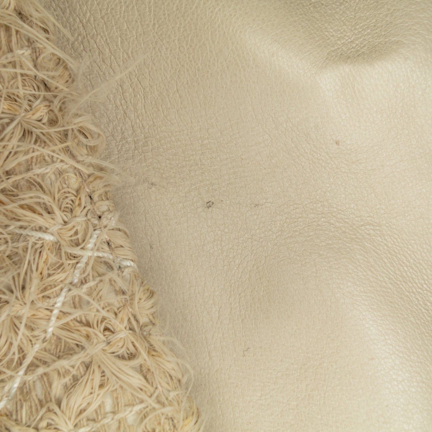 Beige Chanel CC Straw Country Flap Shoulder Bag