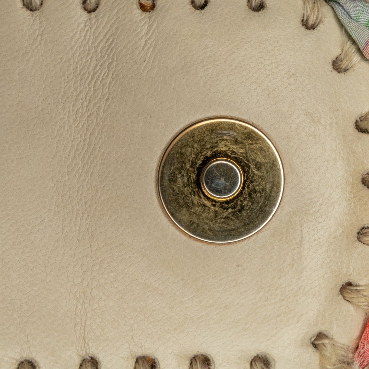 Beige Chanel CC Straw Country Flap Shoulder Bag