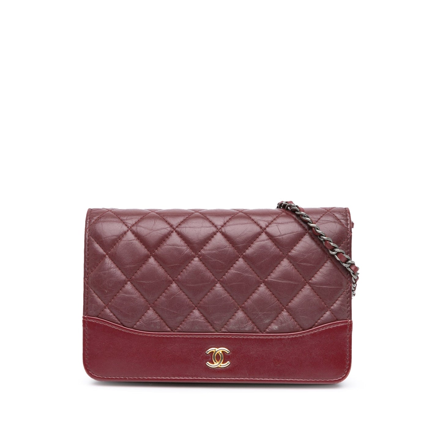 Chanel Sac Quilted Aged Calfskin Gabrielle Wallet on Chain