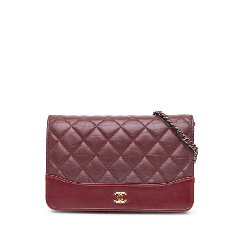 Chanel Sac Quilted Aged Calfskin Gabrielle Wallet on Chain
