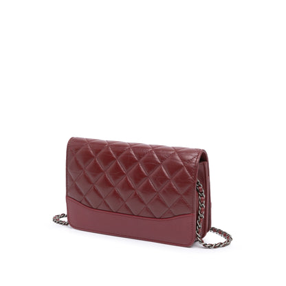 Chanel Sac Quilted Aged Calfskin Gabrielle Wallet on Chain