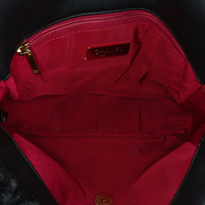 Black Chanel Medium Shearling 19 Flap Satchel