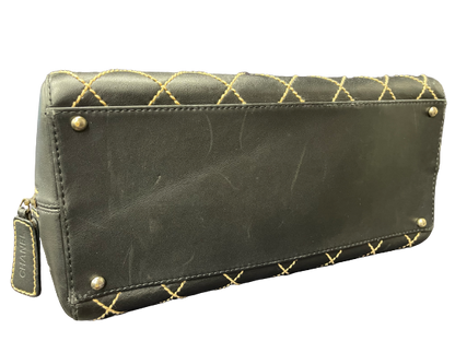 Chanel Wild Stitch Boston Black Tote