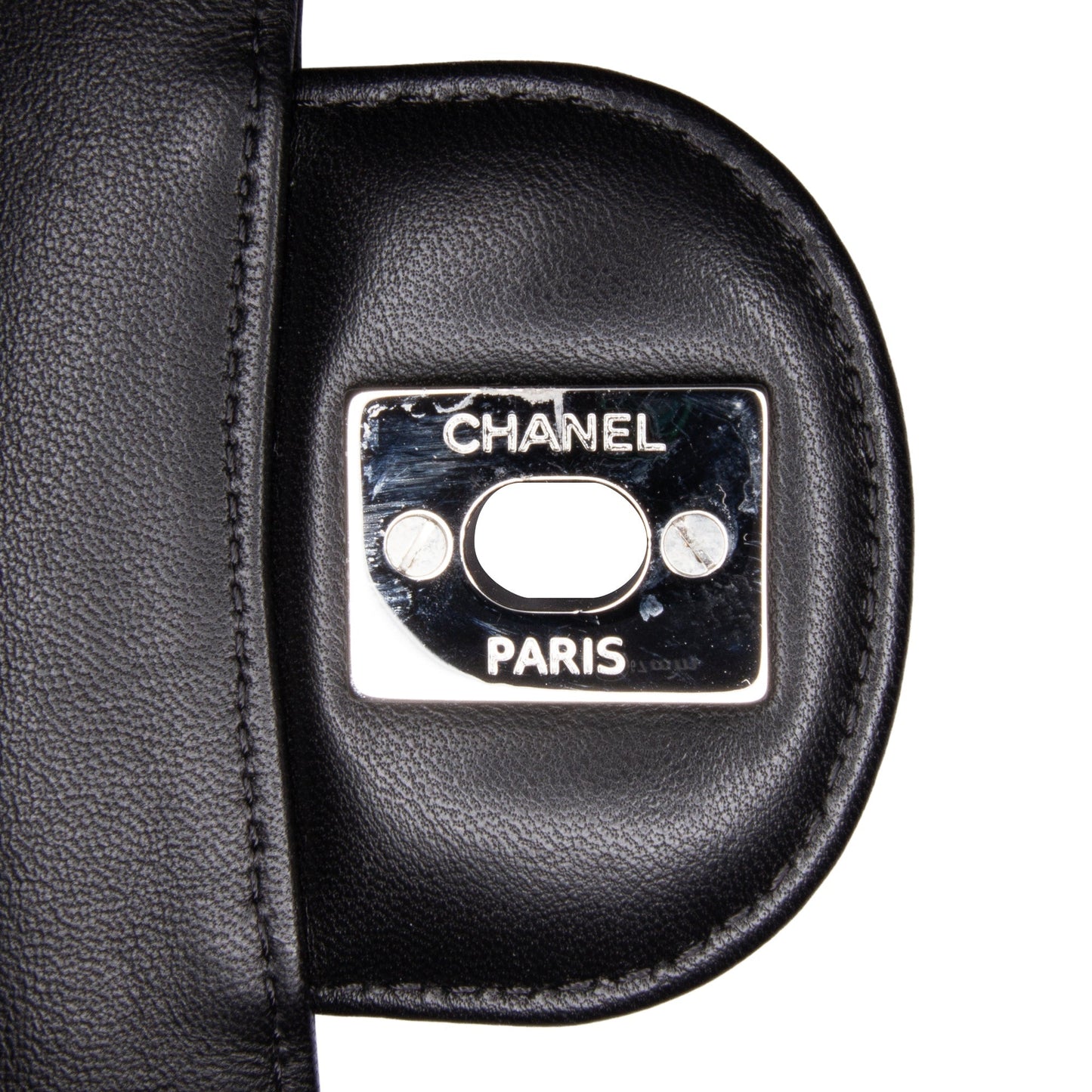 Black Chanel Medium Classic Chevron Lambskin Double Flap Shoulder Bag