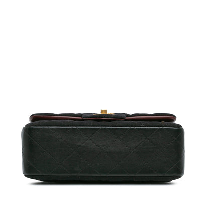 Black Chanel Paris Hamburg Small Classic Jersey Coco Sailor Double Flap Shoulder Bag