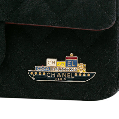 Chanel Sac Paris Hamburg Small Classic Jersey Coco Sailor Double Flap