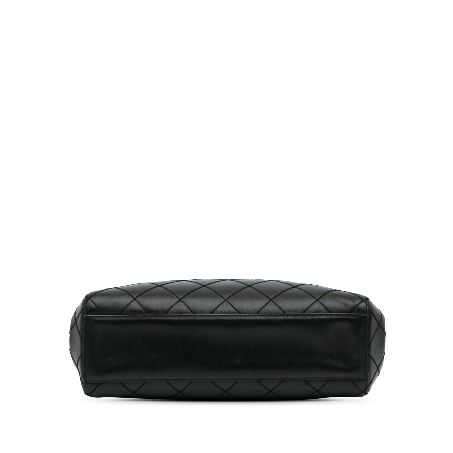 Black Chanel Stitched Lambskin Handbag