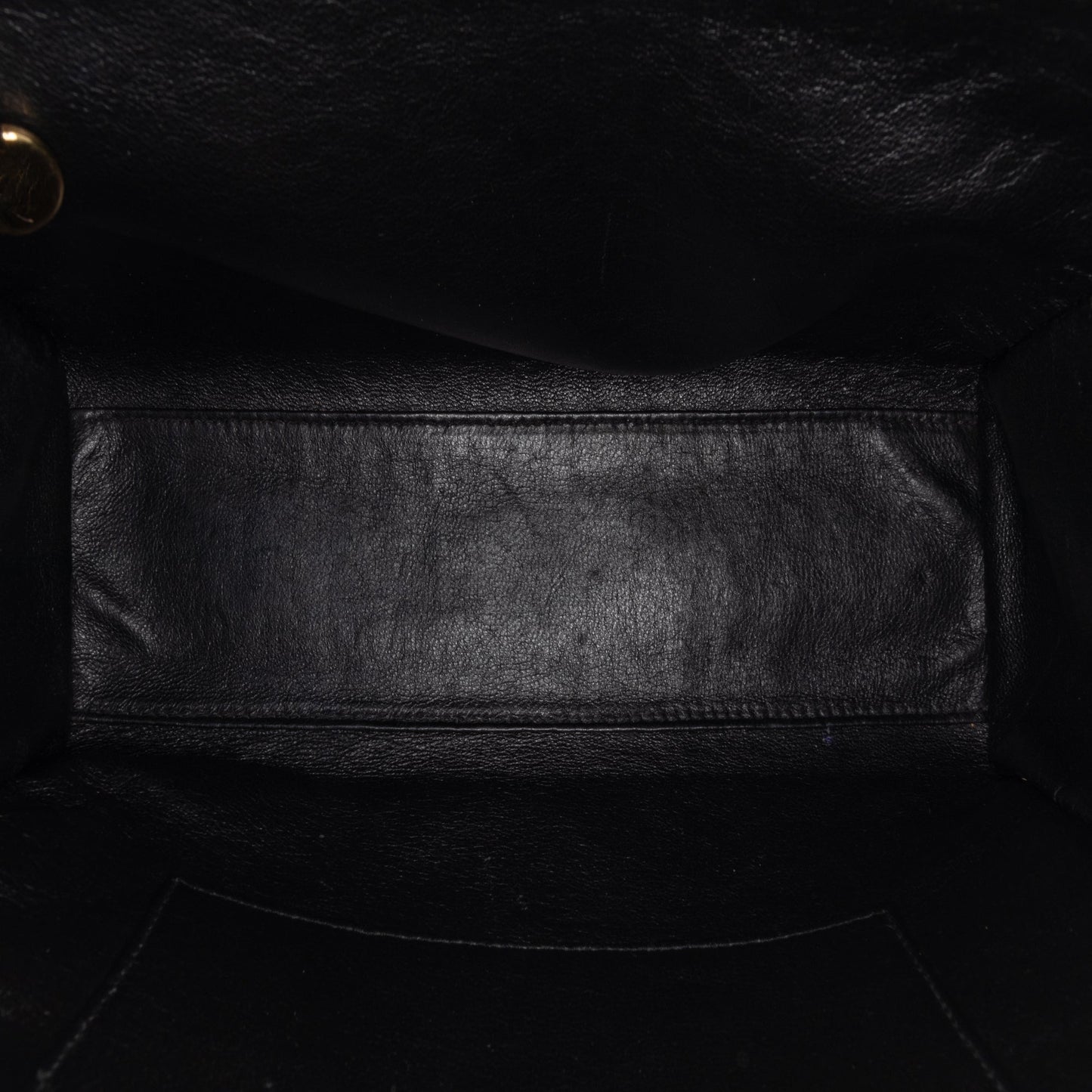 Black Chanel Stitched Lambskin Handbag