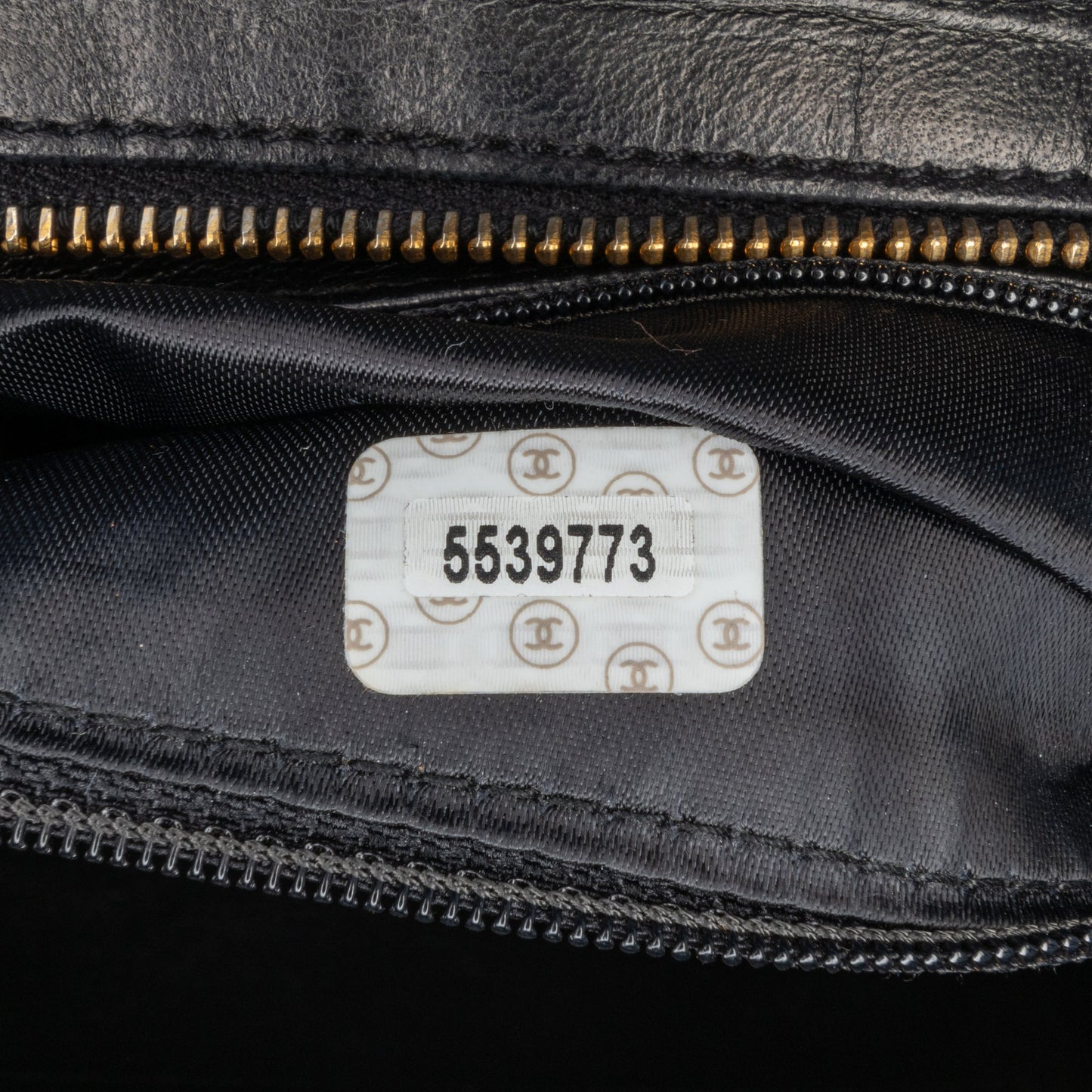 Black Chanel Stitched Lambskin Handbag