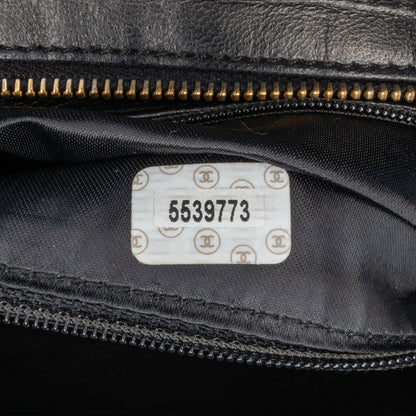 Black Chanel Stitched Lambskin Handbag