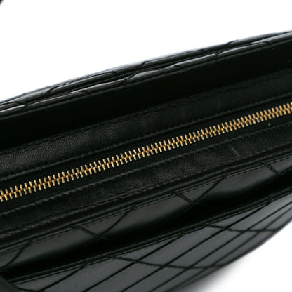 Black Chanel Stitched Lambskin Handbag