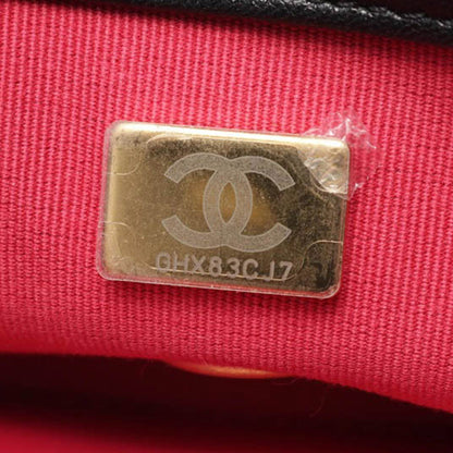 Black Chanel Small Quilted Lambskin Plexiglass Coco Love Flap Crossbody Bag