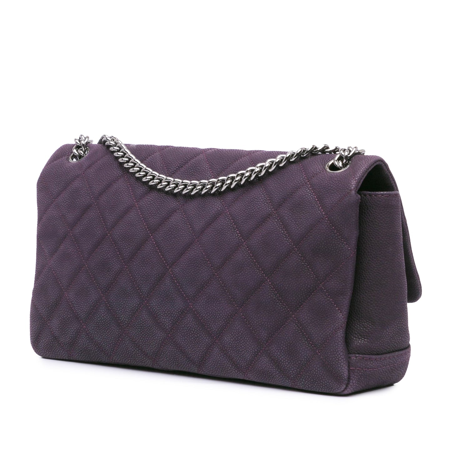 Chanel Sac Quilted Iridescent Caviar Lady Pearly Flap
