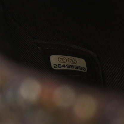 Brown Chanel Tweed Knock on Wood Satchel