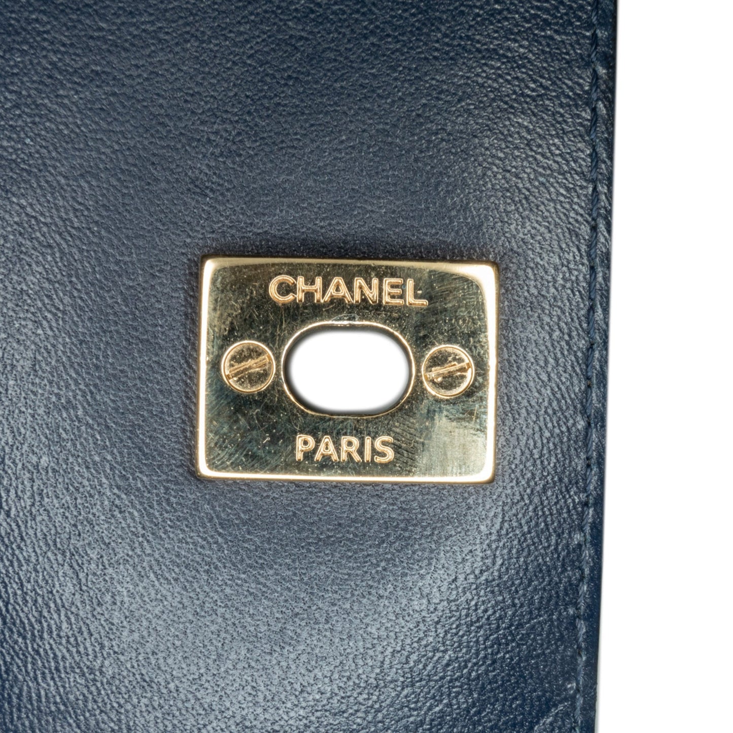 Blue Chanel CC Multicolor Tweed Double Flap Crossbody Bag