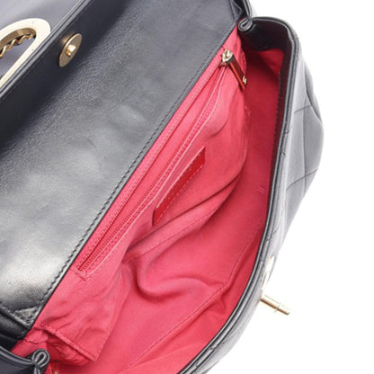 Black Chanel A Real Catch Lambskin Satchel