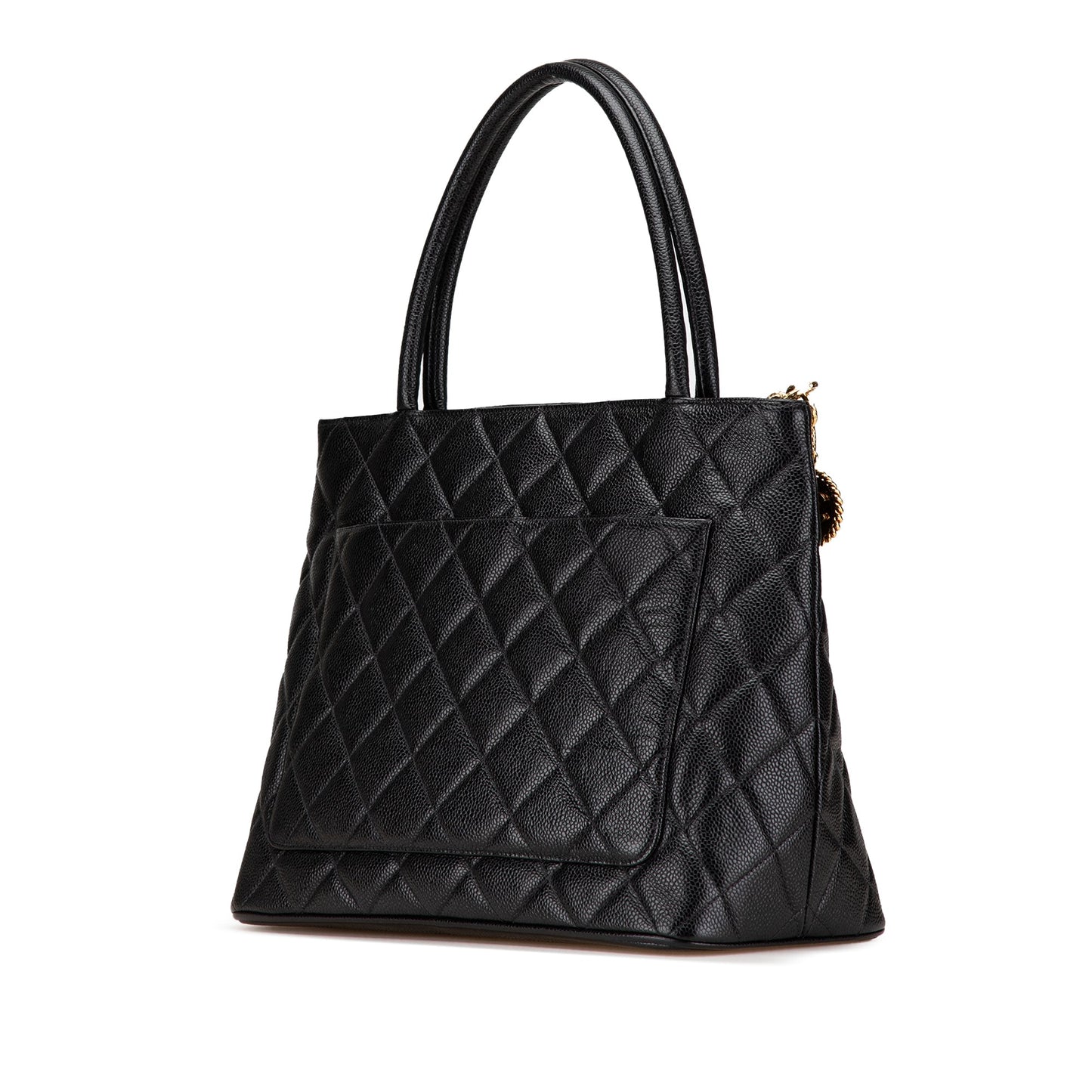 Black Chanel Caviar Medallion Tote