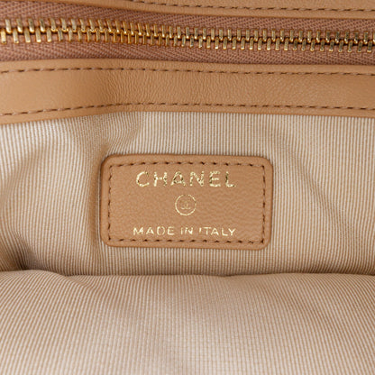 Chanel Sac Quilted Lambskin and Tweed Double Case with Chain
