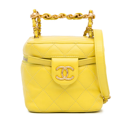 Chanel Sac CC Quilted Lambskin Vanity Case
