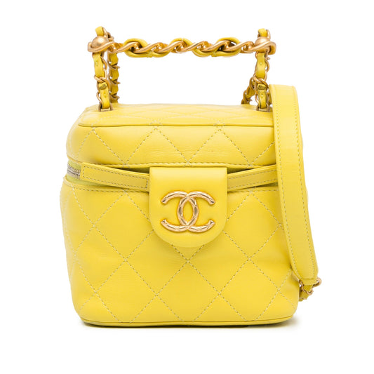 Chanel Sac CC Quilted Lambskin Vanity Case