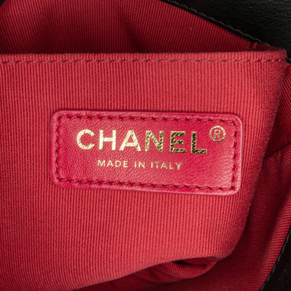 Black Chanel Small Quilted Calfskin Framing Chain Flap Crossbody Bag