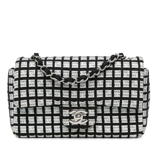 Chanel Sac Mini Rectangular Classic Ribbon Tweed Double Flap