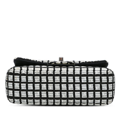 Chanel Sac Mini Rectangular Classic Ribbon Tweed Double Flap
