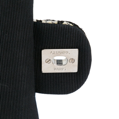 Chanel Sac Mini Rectangular Classic Ribbon Tweed Double Flap