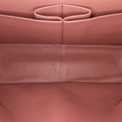 Brown Chanel Jumbo Classic Metallic Patent Double Flap Shoulder Bag