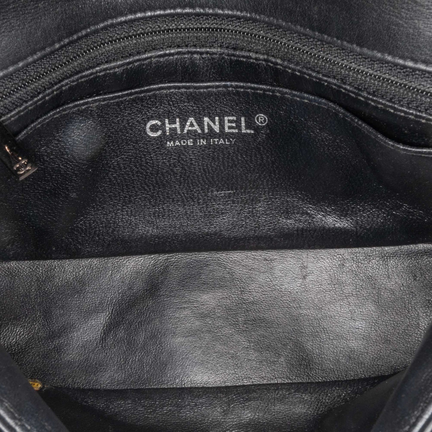 Black Chanel Mini Rectangular Classic Patent Single Flap Crossbody Bag