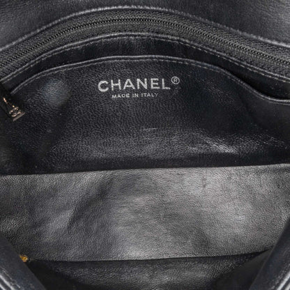 Black Chanel Mini Rectangular Classic Patent Single Flap Crossbody Bag
