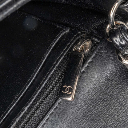 Black Chanel Mini Rectangular Classic Patent Single Flap Crossbody Bag