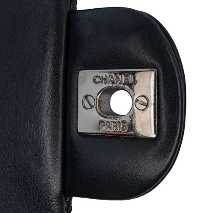 Black Chanel Mini Rectangular Classic Patent Single Flap Crossbody Bag