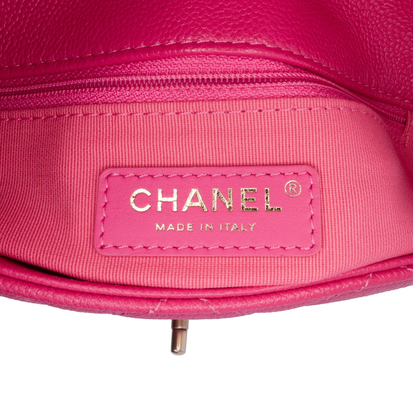 Chanel Sac Small Quilted Caviar Chain Melody Flap