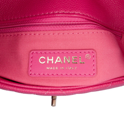 Chanel Sac Small Quilted Caviar Chain Melody Flap
