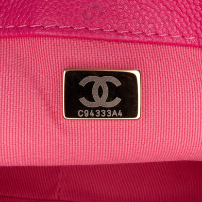Chanel Sac Small Quilted Caviar Chain Melody Flap