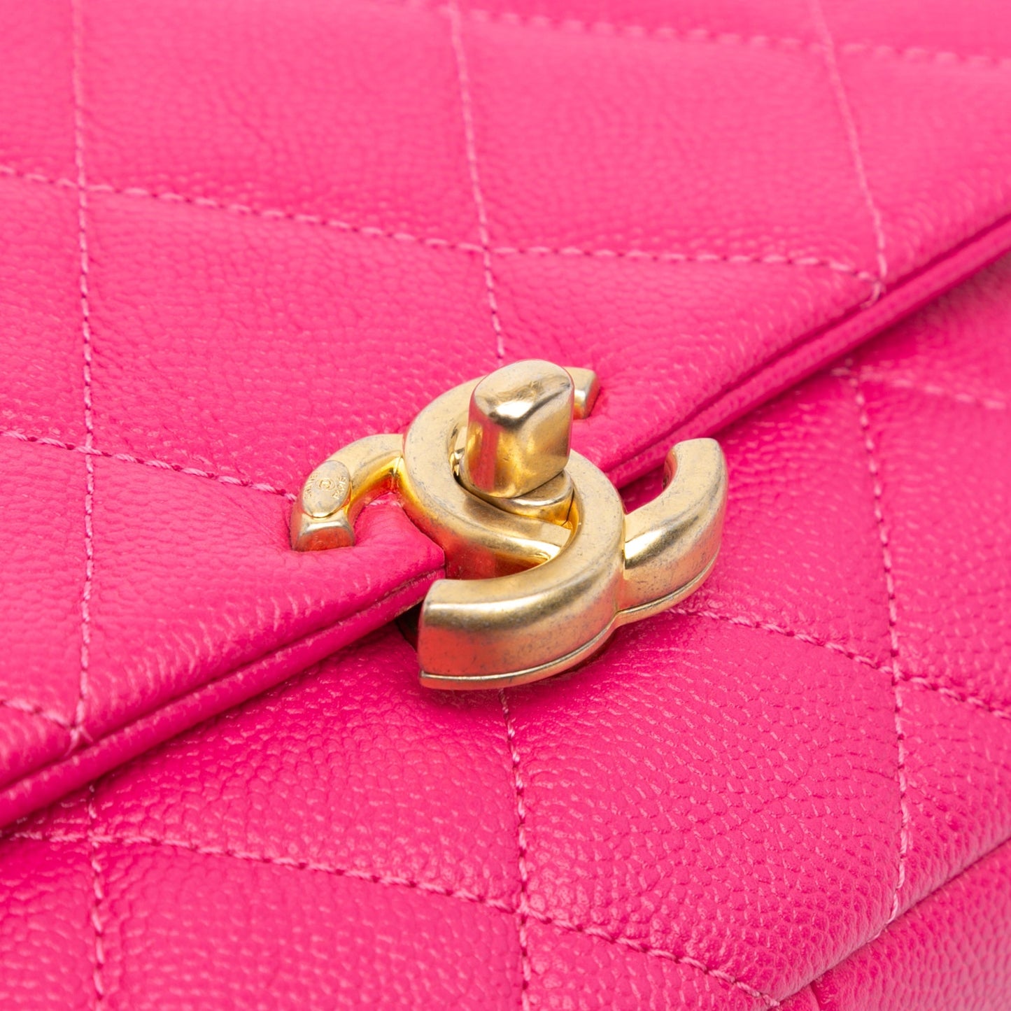 Chanel Sac Small Quilted Caviar Chain Melody Flap