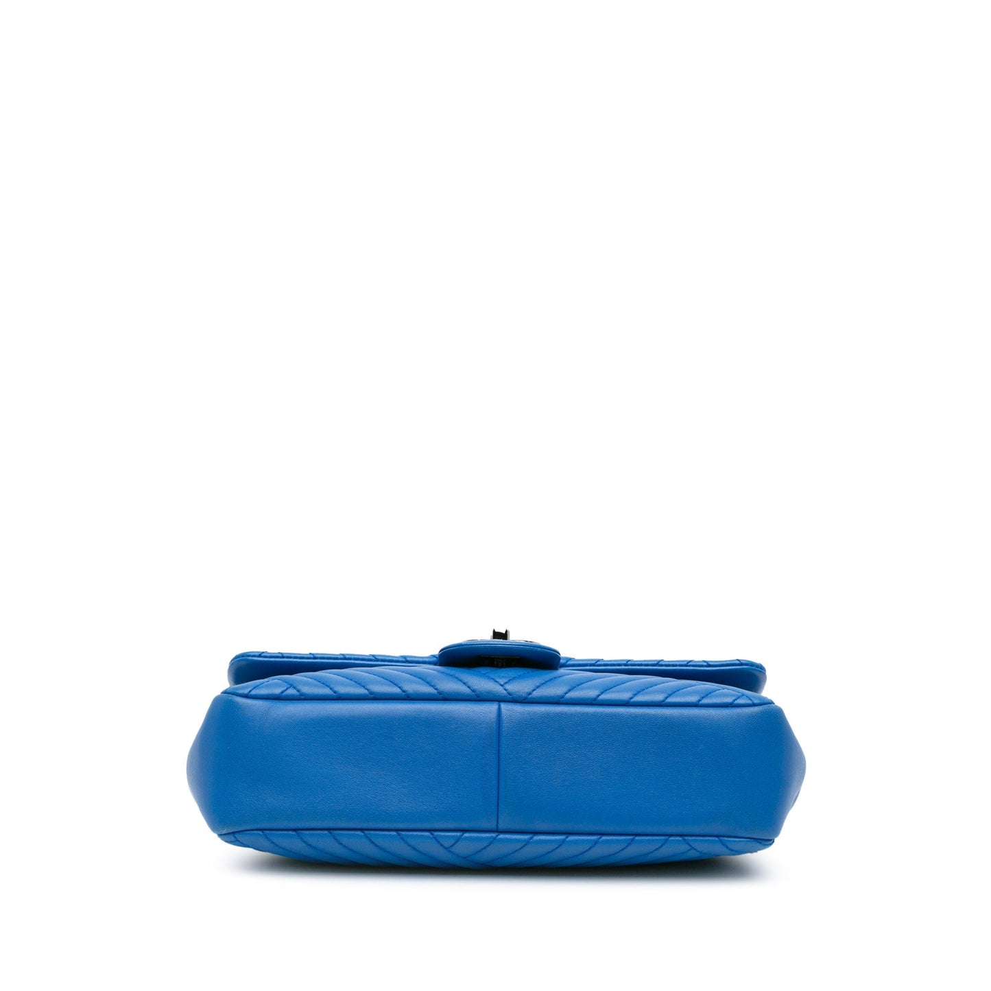 Blue Chanel Medium Lambskin CC Crossing Flap Shoulder Bag