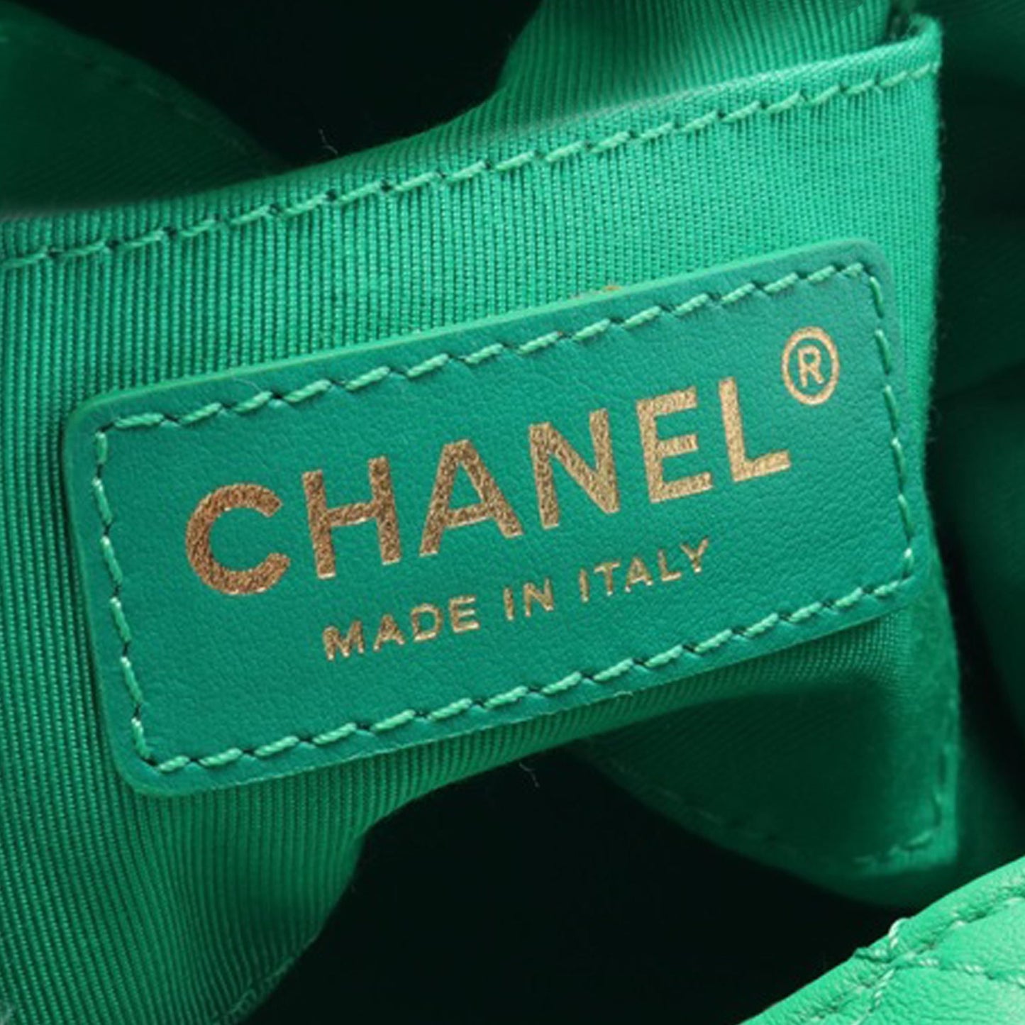 Green Chanel Small Quilted Lambskin Perfect Meeting Hobo Satchel