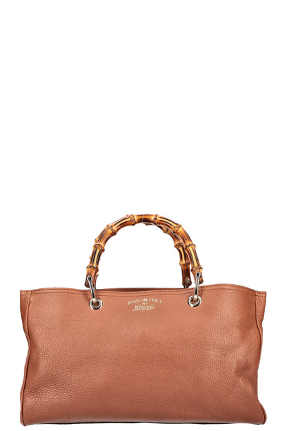 GUCCI Bamboo 2 Way Tote Brown