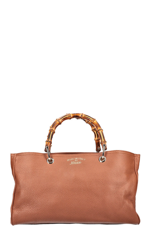 GUCCI Bamboo 2 Way Tote Brown