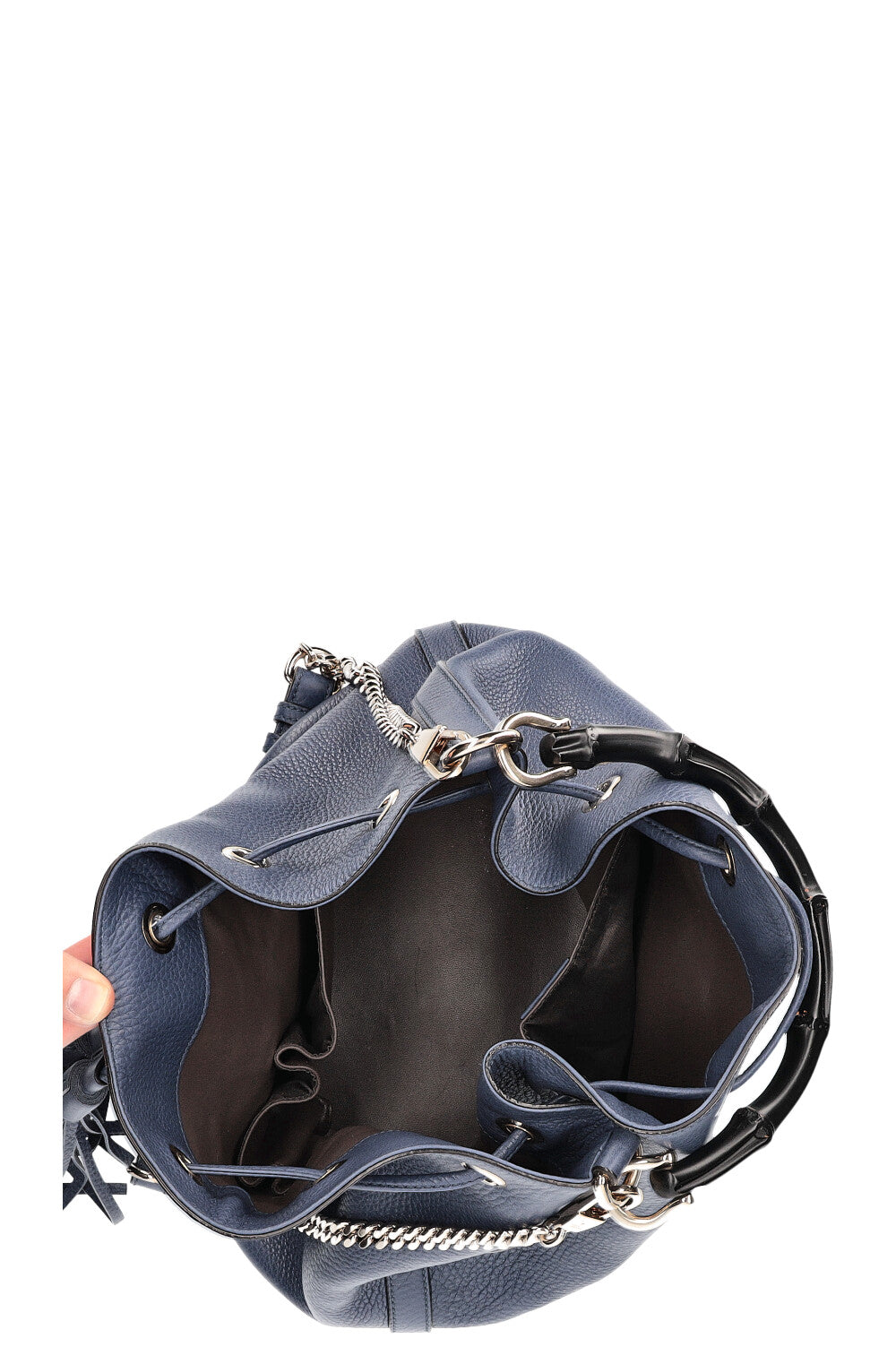 GUCCI Bamboo Bucket Bag Blue