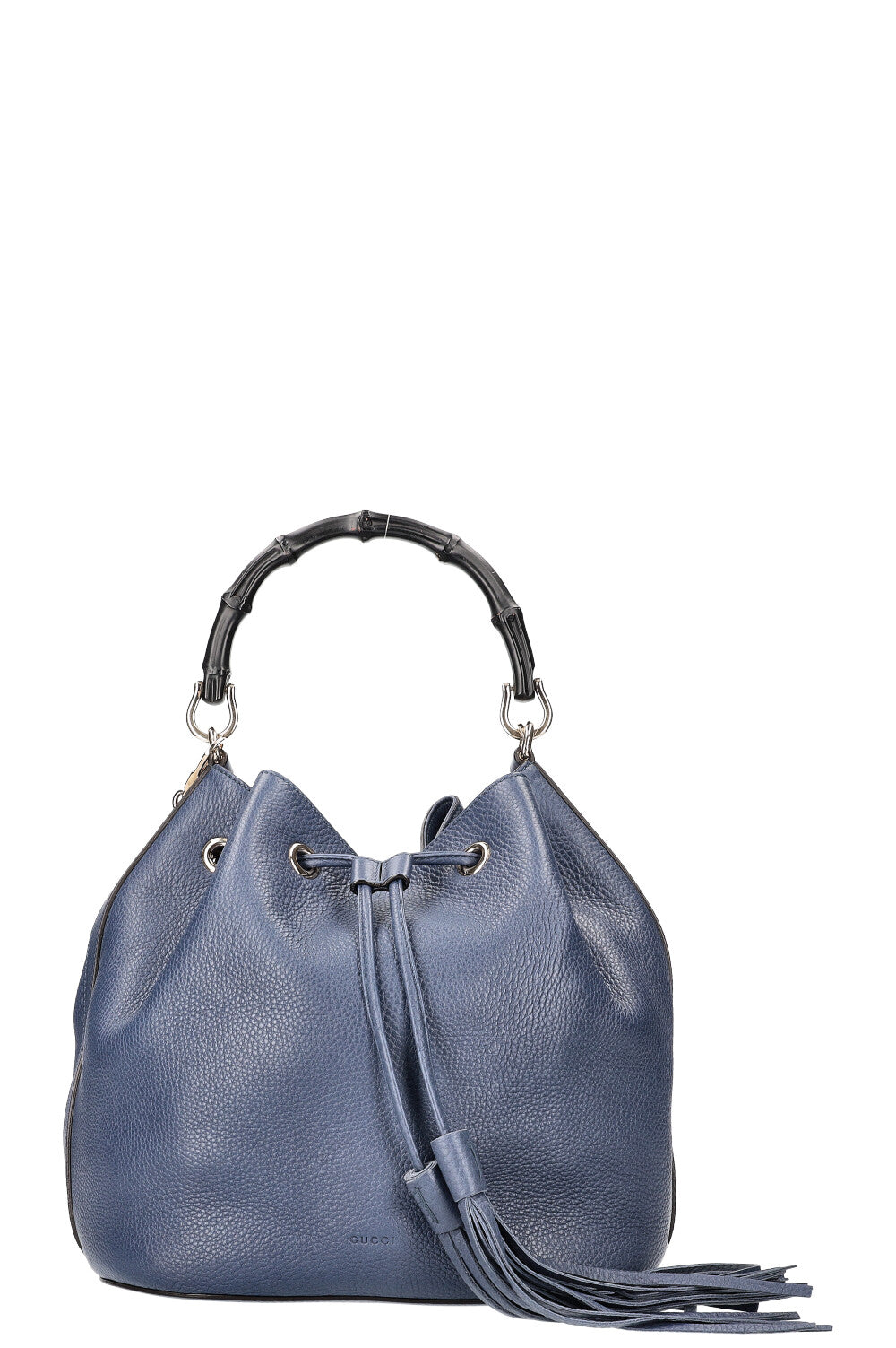 GUCCI Bamboo Bucket Bag Blue