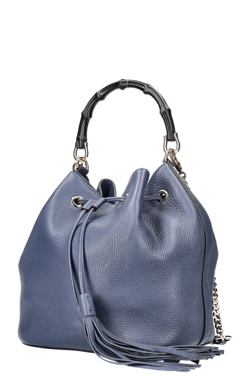 GUCCI Bamboo Bucket Bag Blue