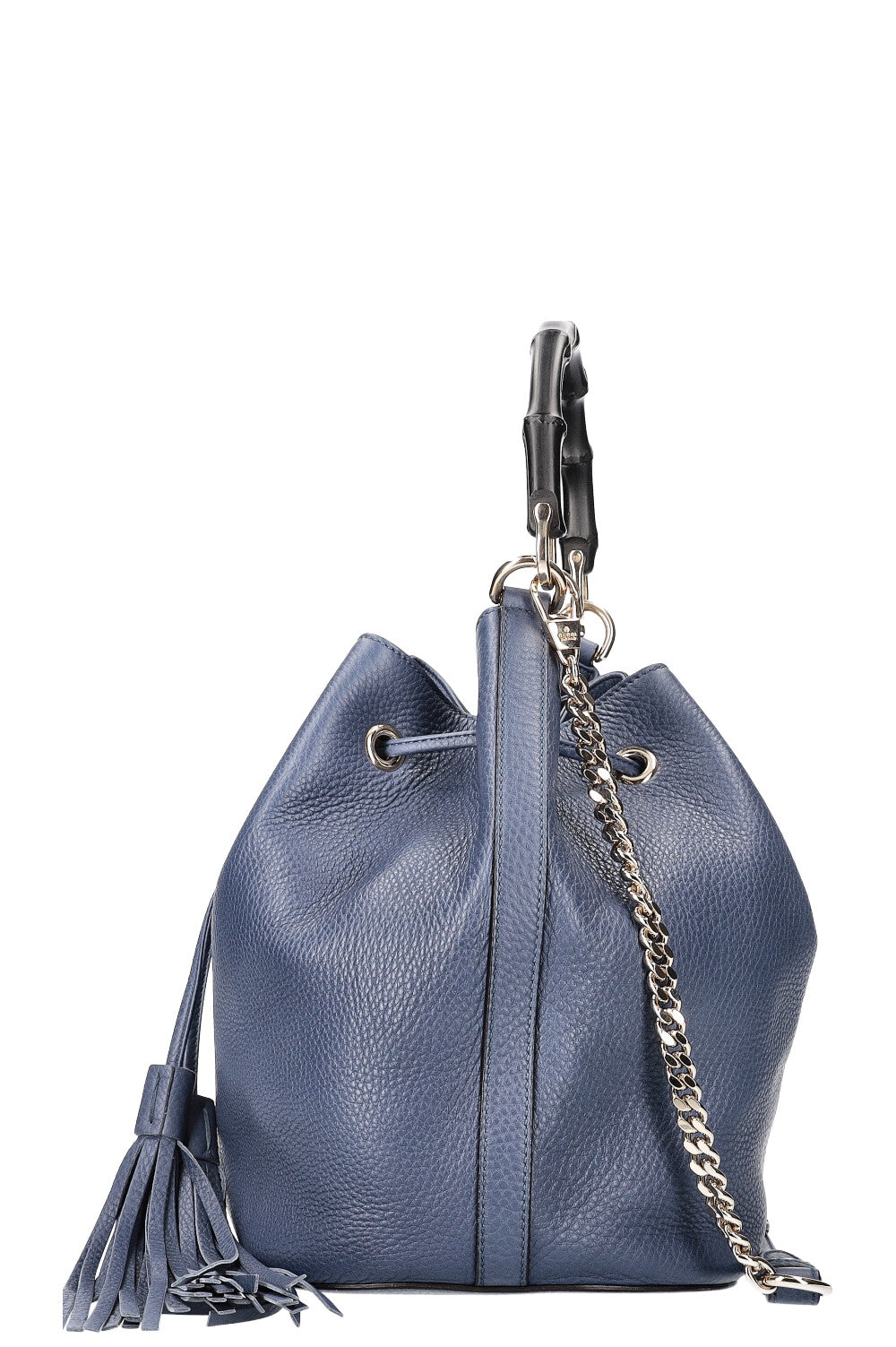 GUCCI Bamboo Bucket Bag Blue