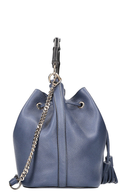 GUCCI Bamboo Bucket Bag Blue
