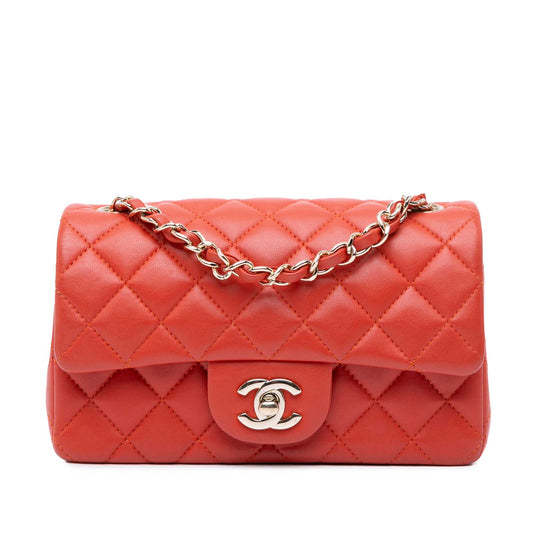 Chanel Sac Mini Rectangular Classic Lambskin Single Flap