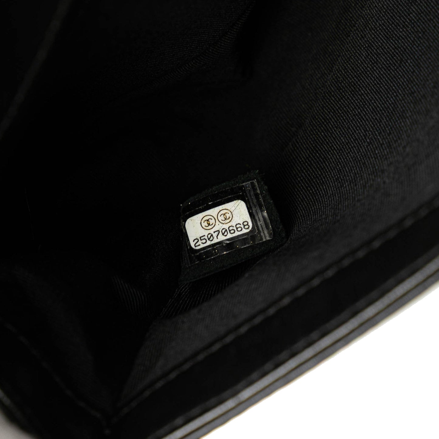 Black Chanel Medium Lambskin and Iridescent PVC Chevron Boy Flap Crossbody Bag