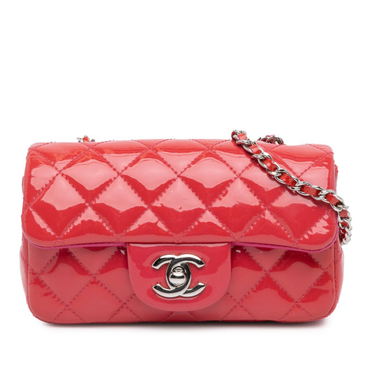 Chanel Sac Extra Mini Rectangular Classic Patent Flap
